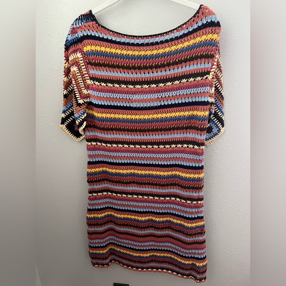 SEE BY CHLOÉ Crocheted Cotton Mini Dress Size Medium New - Picture 6 of 11